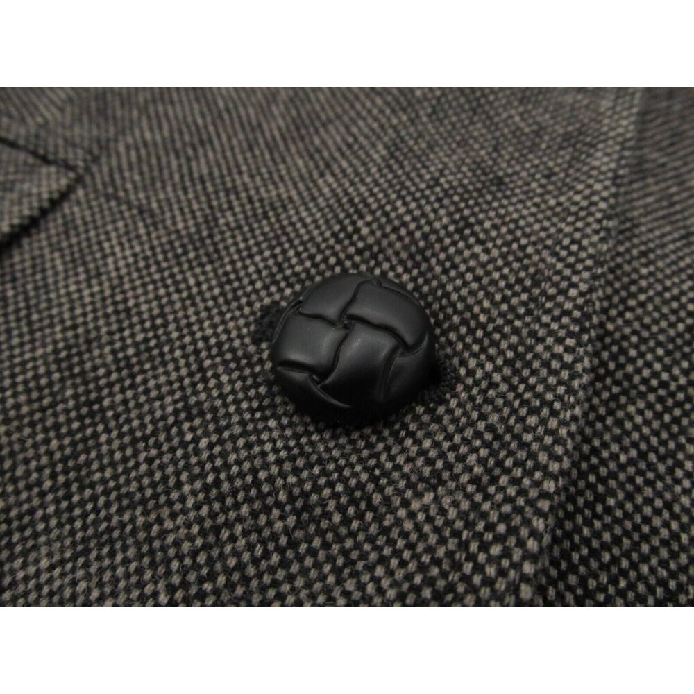 Banana Republic Blazer Jacket Womens Sz 8 Gray Check Wool Lined Two Button Coat - Picture 13 of 16